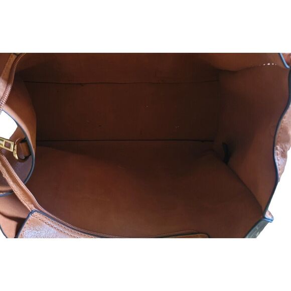 HANNA GRACE Tote HANDBAG Crossbody Caramel 2 piece set NWT. - Picture 9 of 10